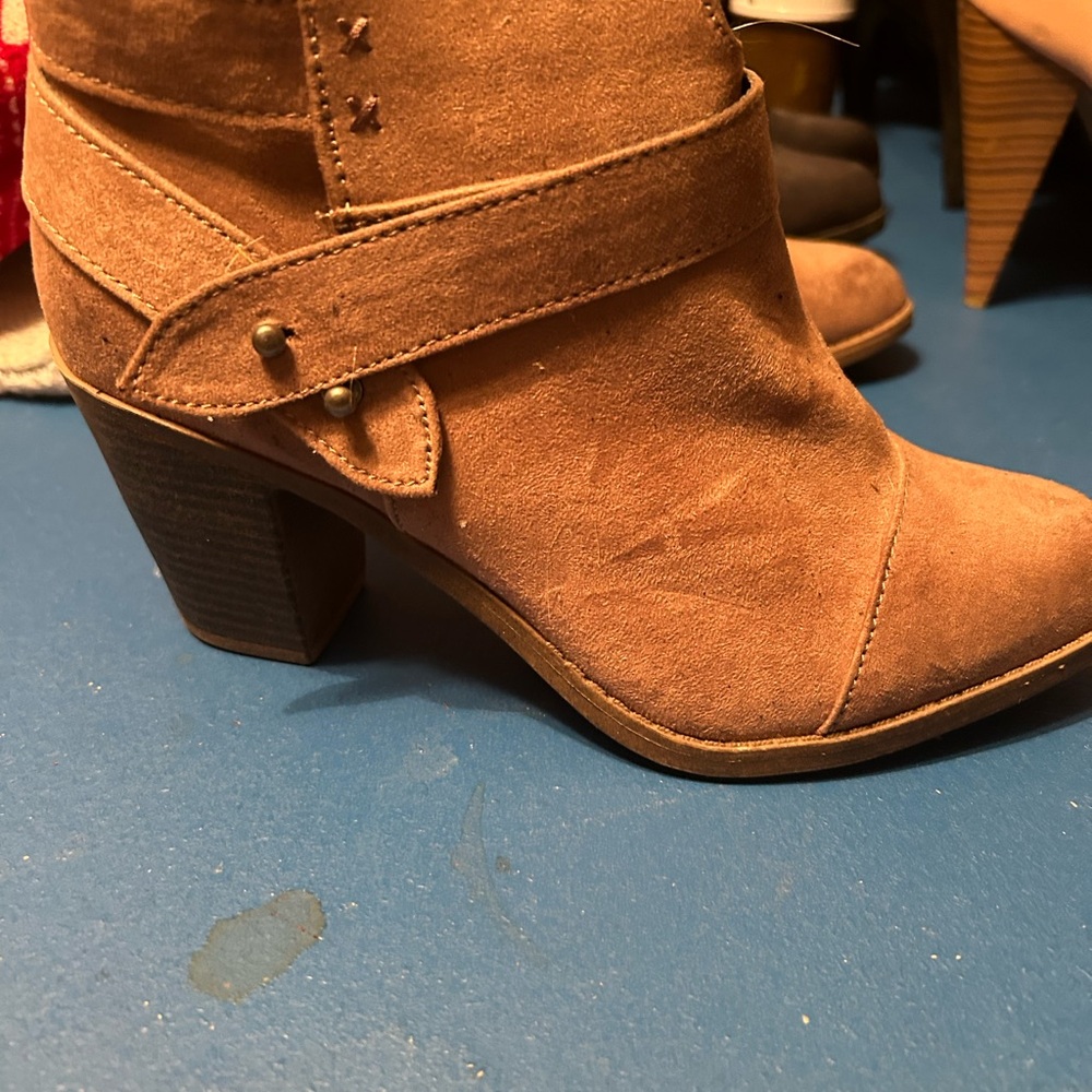 Brown Suede Ankle Boots